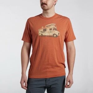 Mens Howler Brothers Hermanos Tacos T-Shirt in Orange/Rust Size Large